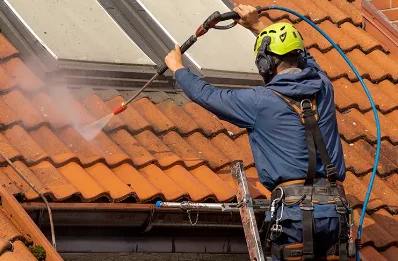 Démoussage et hydrofuge de toiture à Barret-de-Lioure
